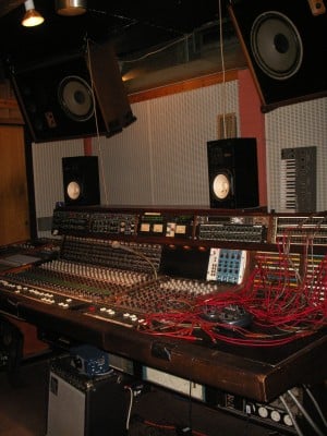 The mixing desk at Southern, where all the original Crass albums were recorded.