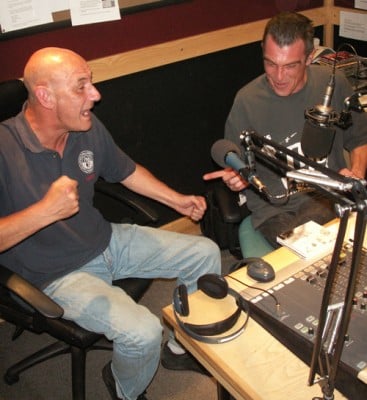 Me and Hot Rod Hector on Future Radio Norwich. Photo by Jona.